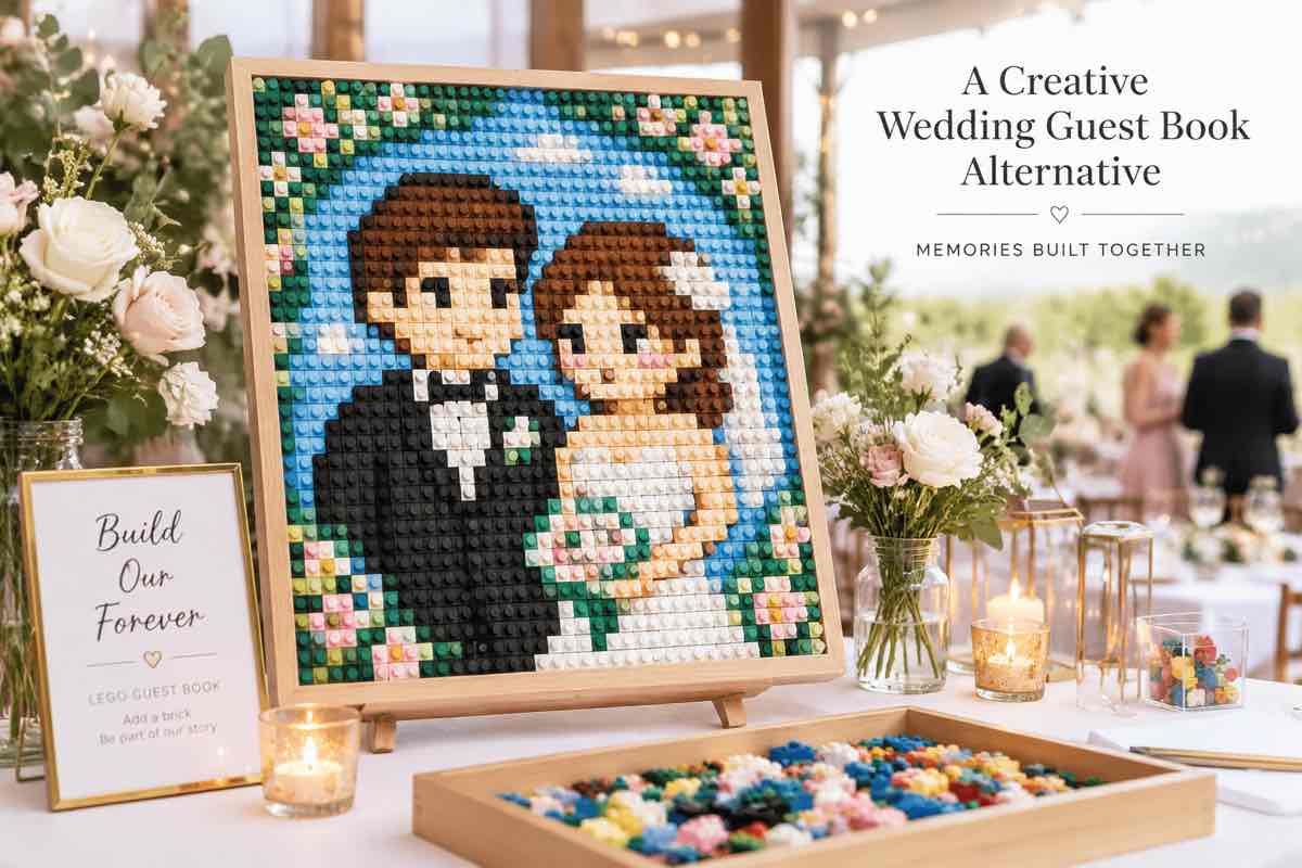 LEGO Mosaic Wedding Guest Book: A Creative Alternative